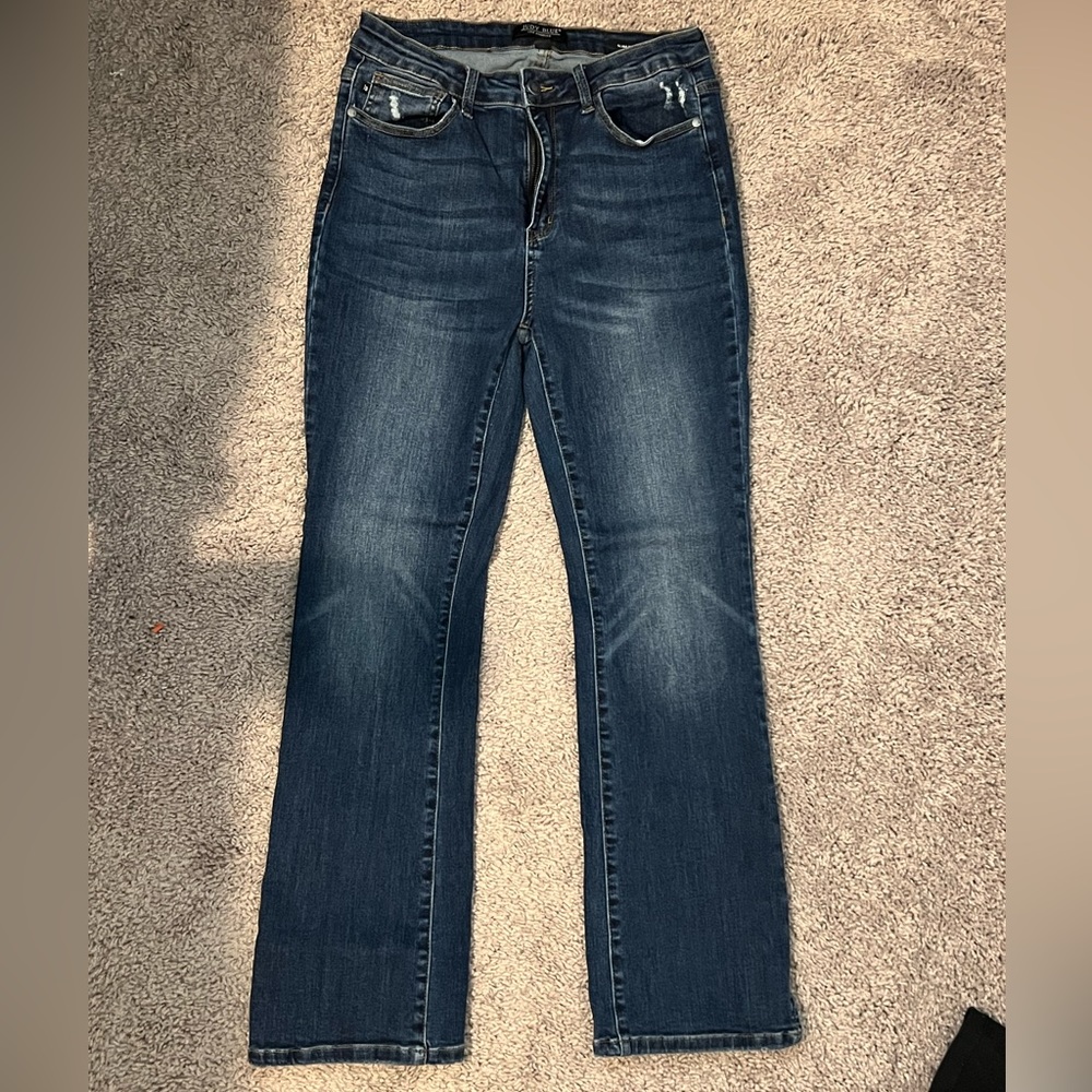 Judy Blue Slim Bootcut slit hem size 11